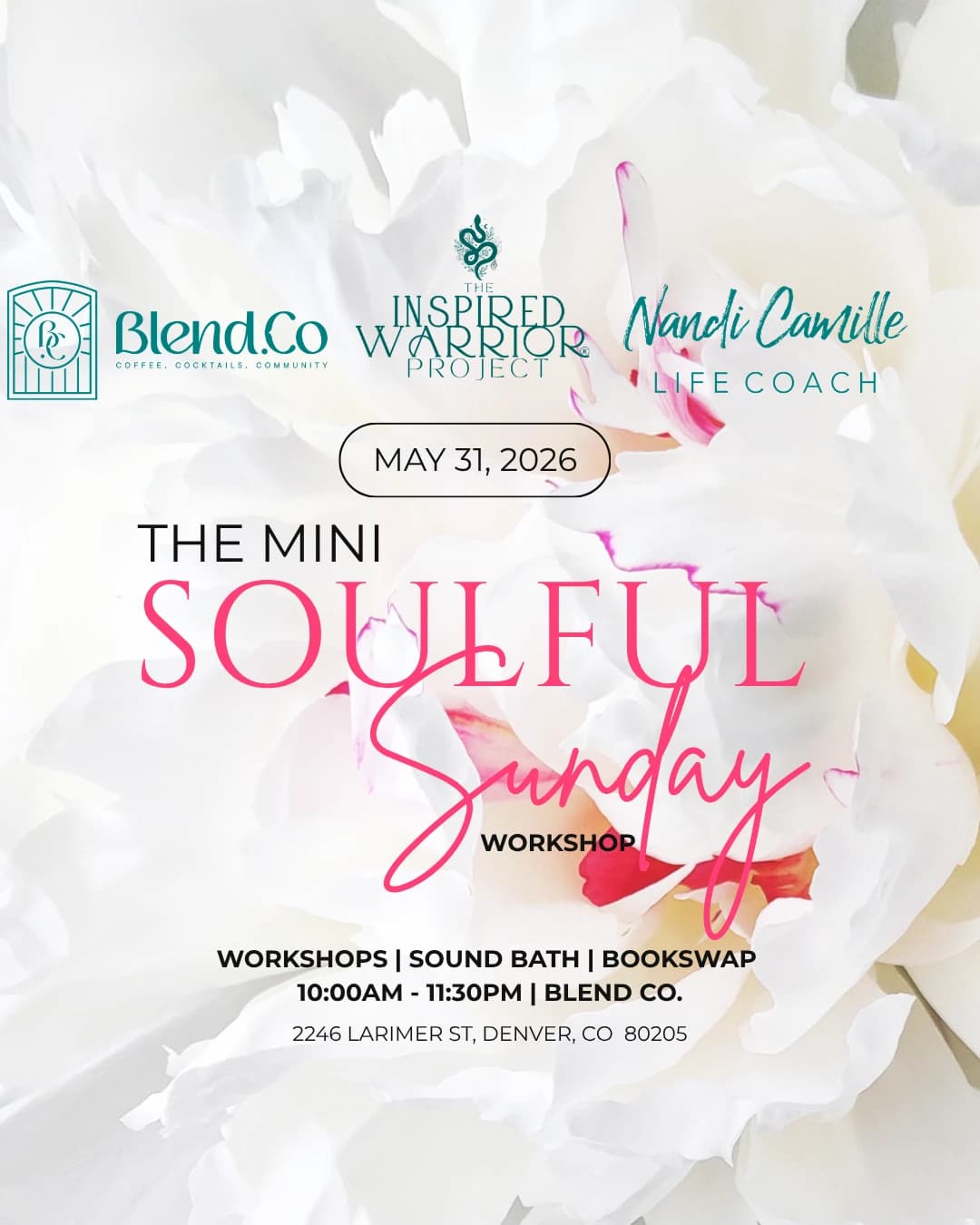 The Mini Soulful Sunday Workshop hosted by Inspired Warrior Project  — wellness events in Denver