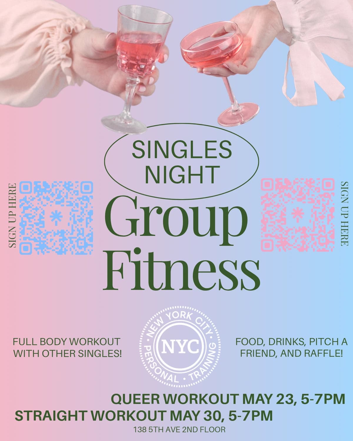 Singles Night Workout (Straight) hosted by New York City Personal Training — fitness events in New York