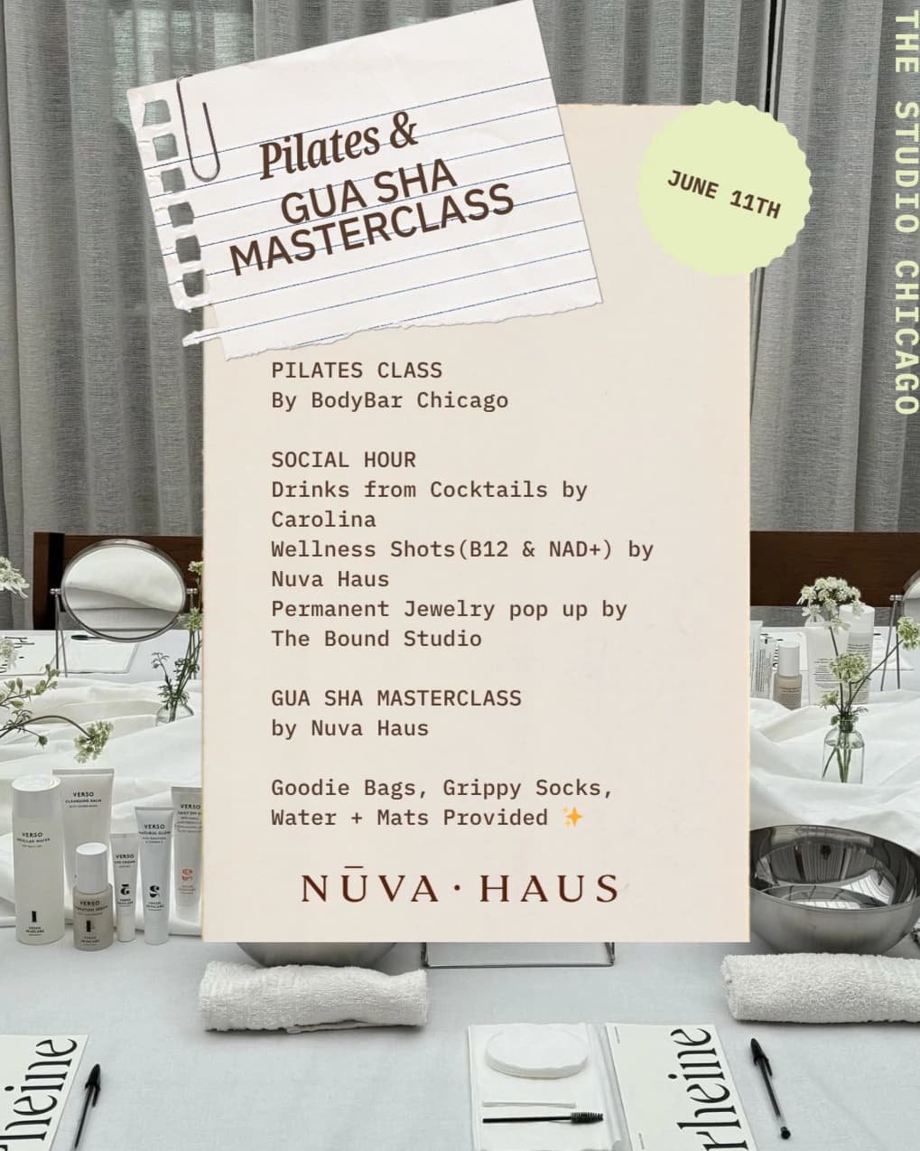 PILATES AND GUA SHA MASTERCLASS hosted by Social Girl Club — workshops in Chicago