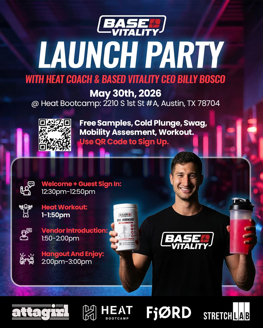 Based Vitality Launch Party @ Heat Bootcamp hosted by Based Vitality — social events in Austin
