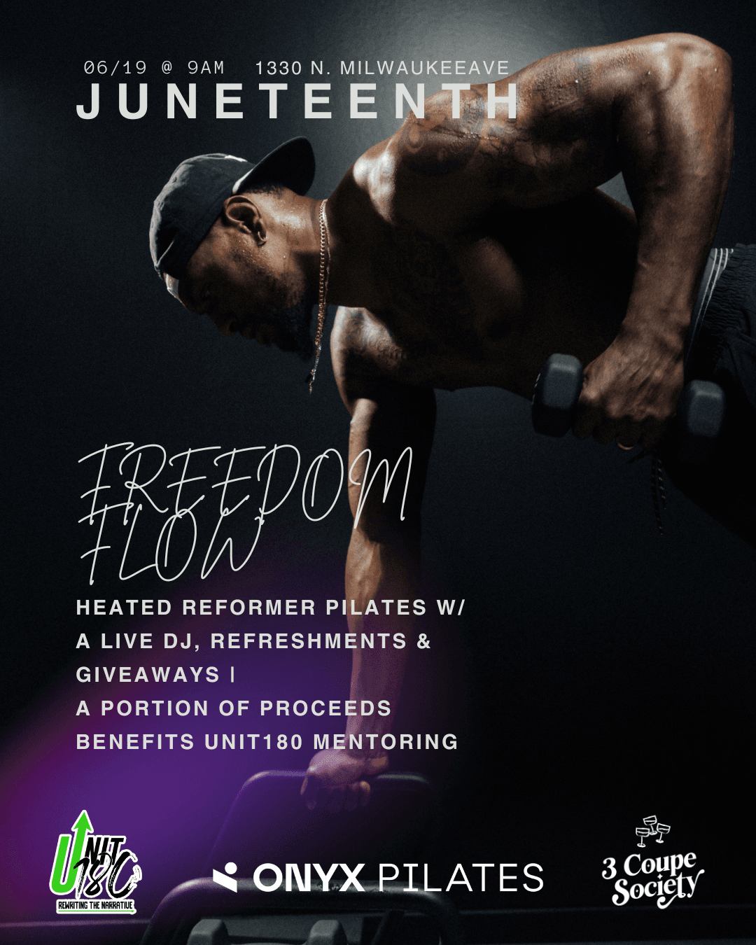 Freedom Flows | A Juneteenth Reformer Pilates Experience hosted by ONYX Pilates  — social events in Chicago