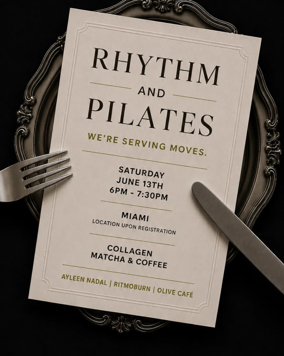 RHYTHM & PILATES hosted by Ayleen Nadal — pilates classes in Miami