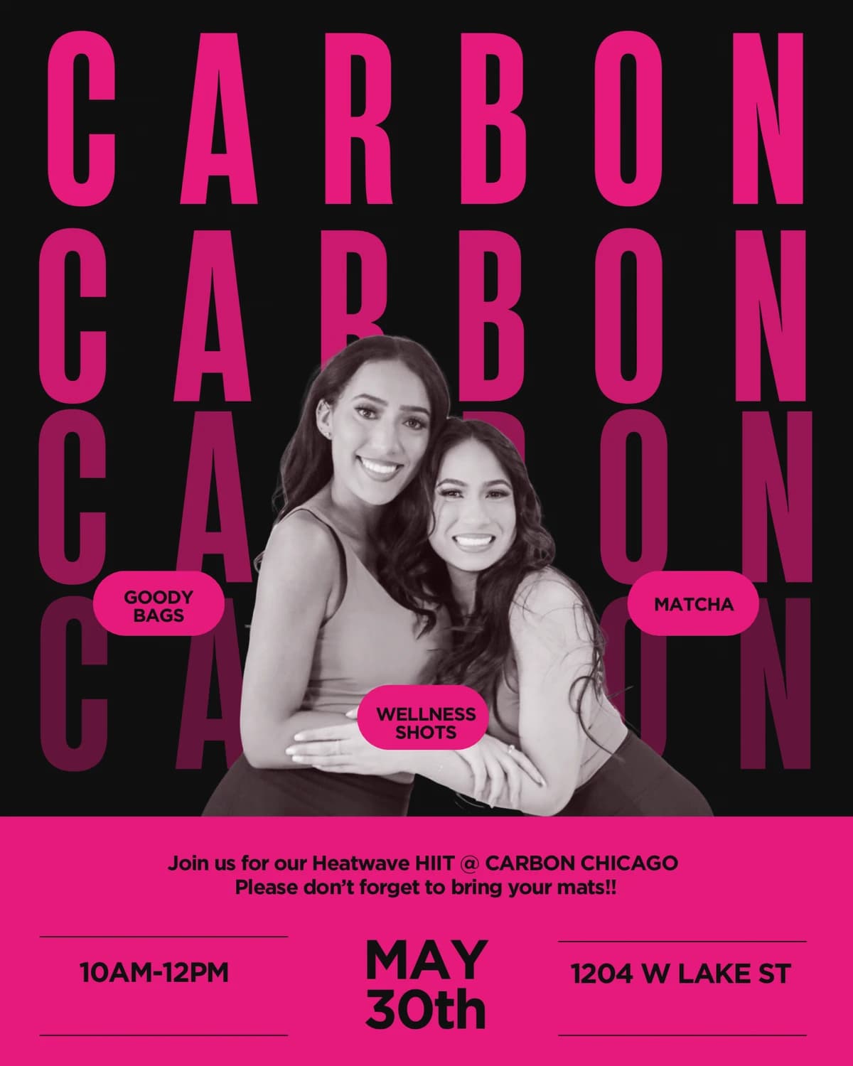 HEATWAVE HIIT @ CARBON CHICAGO🩷 hosted by Fit & Fearless LLC — fitness events in Chicago