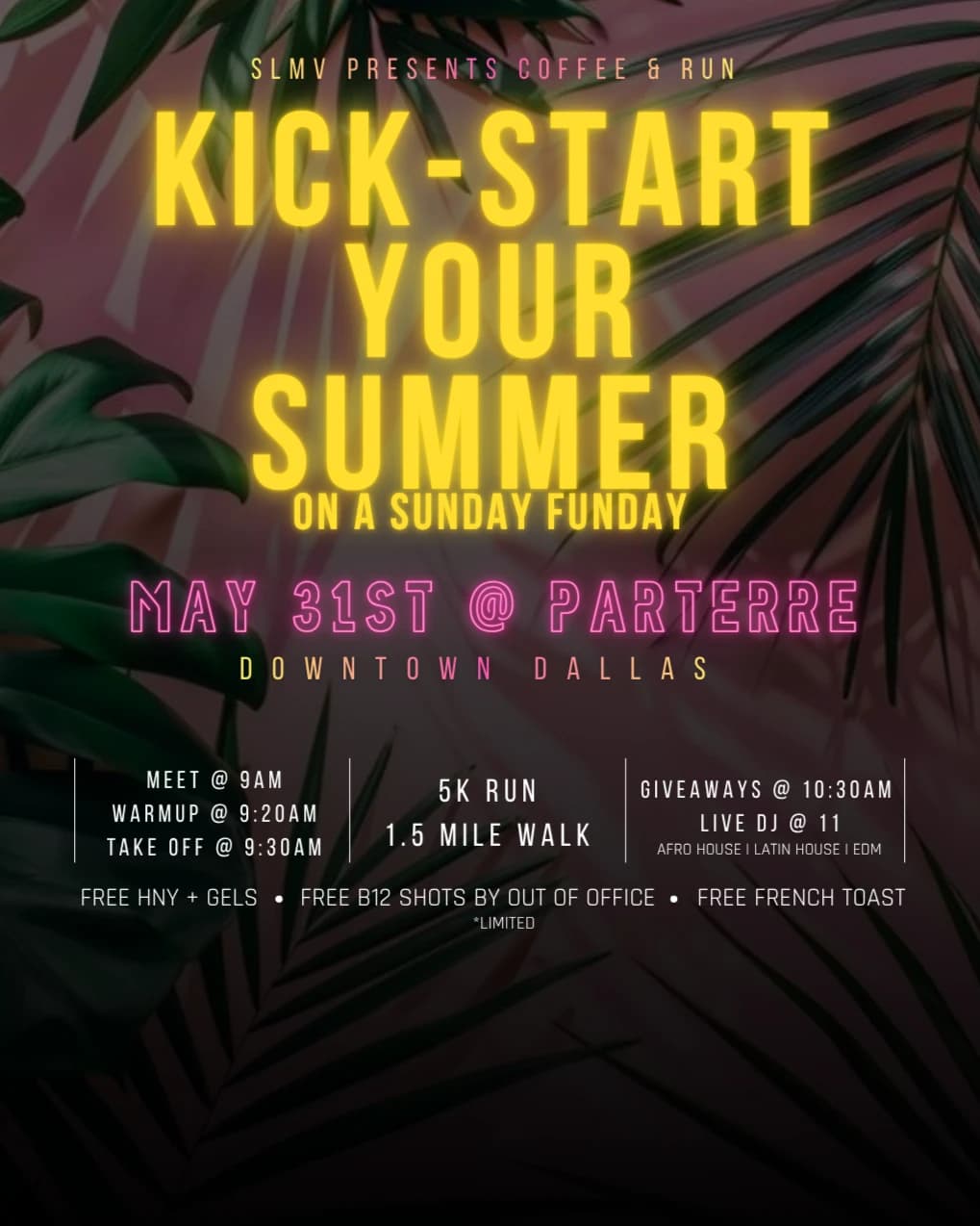 Coffee & Run w/parterre shop  hosted by Self Motive  — social events in Dallas