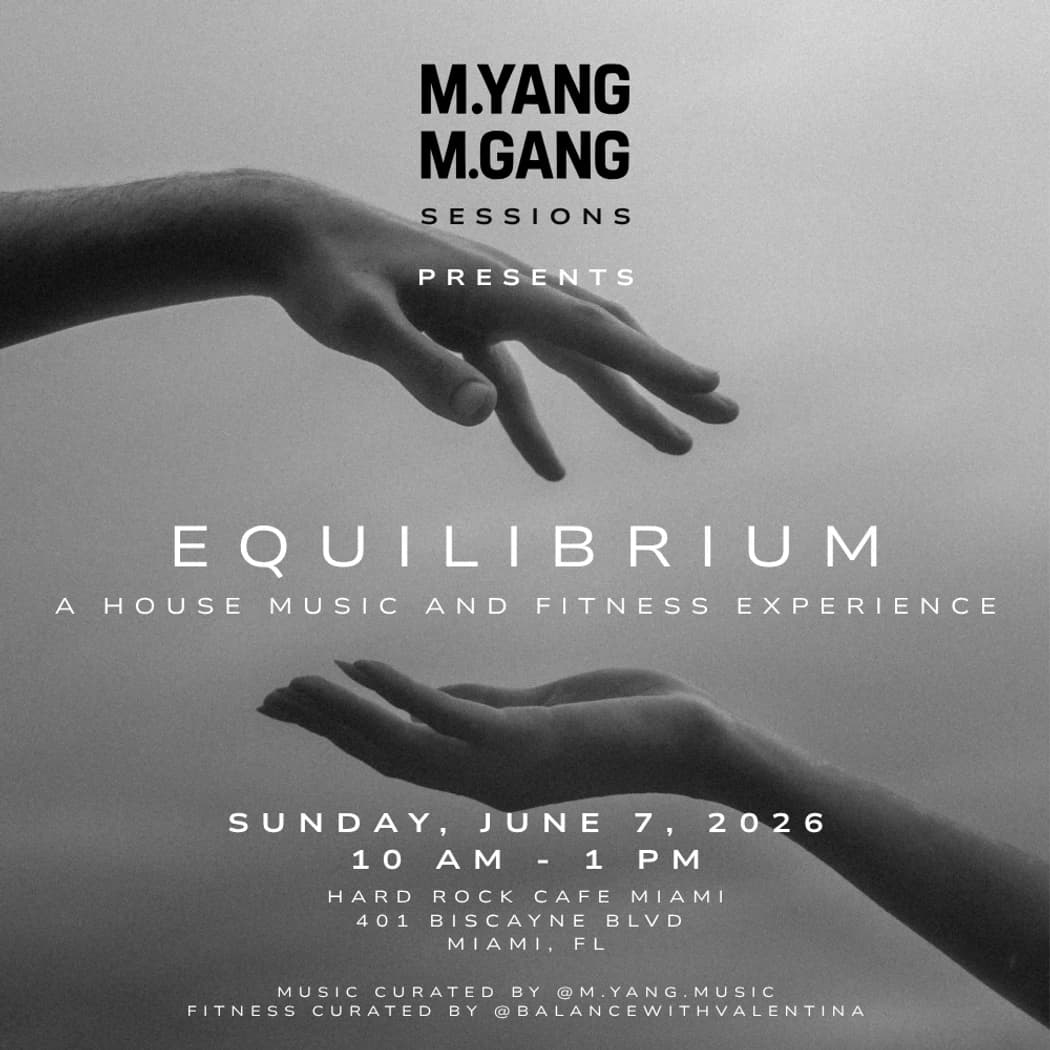 M.YANG M.GANG Sessions: EQUILIBRIUM hosted by M.YANG M.GANG Sessions: Equilibrium — yoga classes in Miami Beach