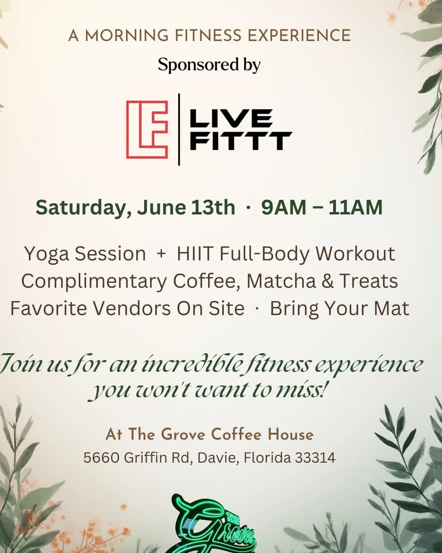 Grove & Go hosted by Live fittt  — yoga classes in Davie