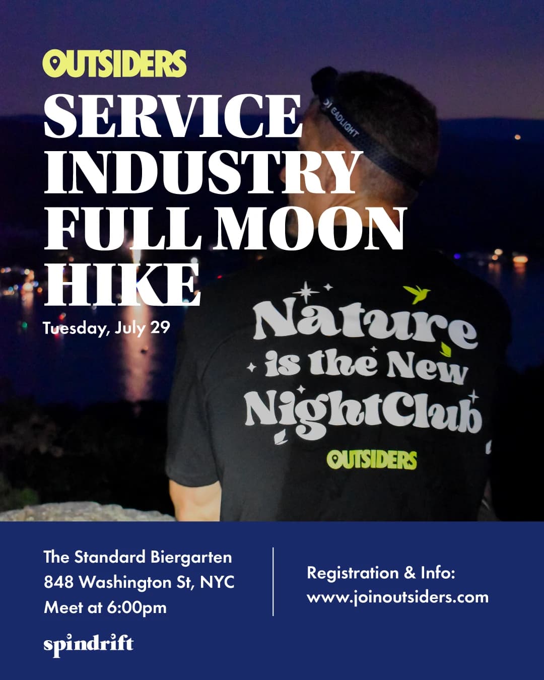 Service Industry Full Moon Hike  hosted by OUTSIDERS NYC — outdoor activities in New York