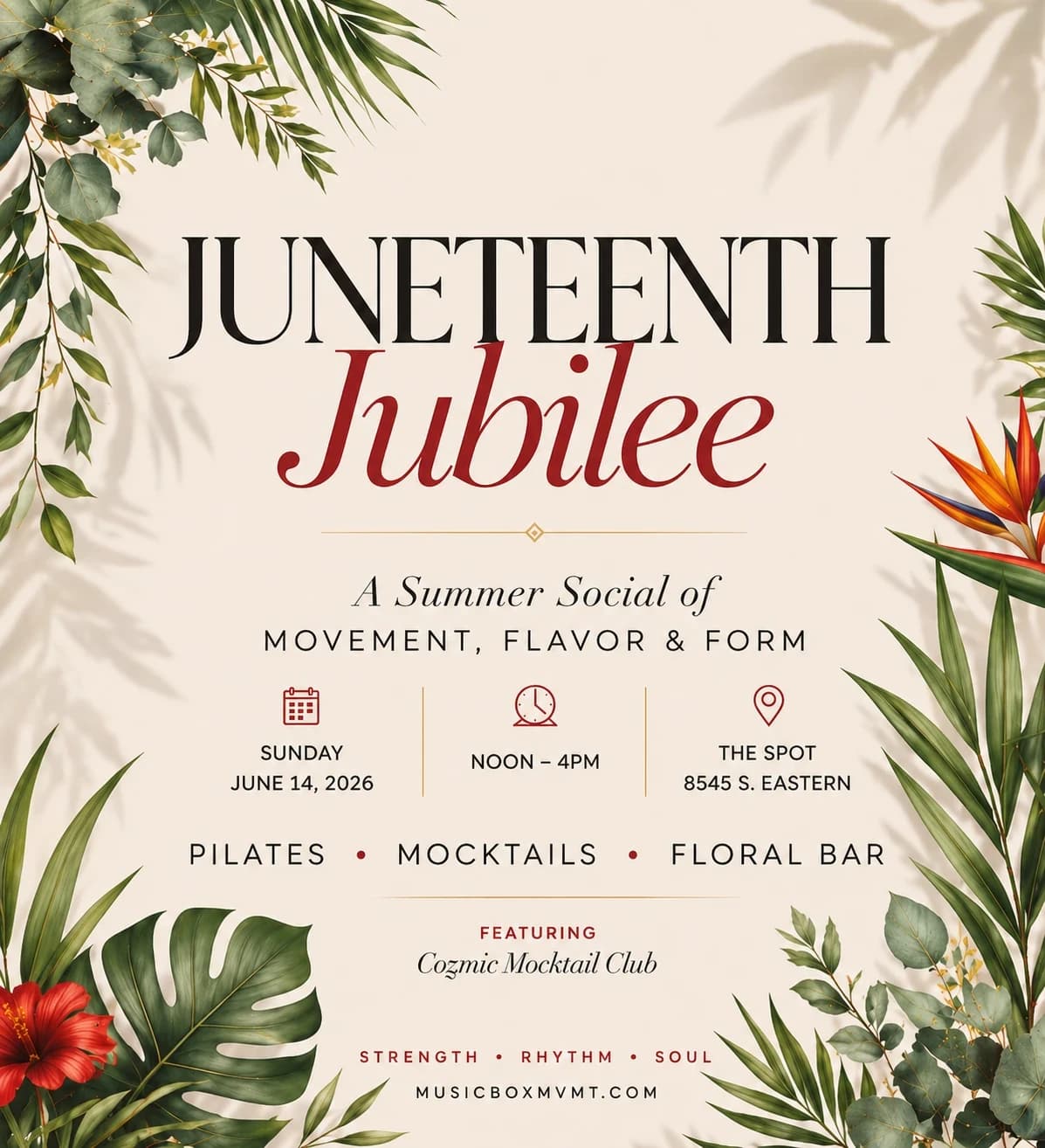 Juneteenth Jubilee: Movement & Mocktails hosted by Music Box Movement  — social events in Las Vegas