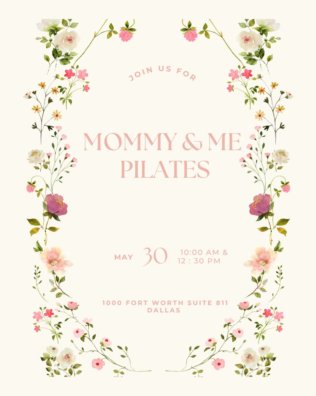 Mommy& Me Pilates 10 AM  Babies- 1 yr hosted by RosaPilates — pilates classes in Dallas