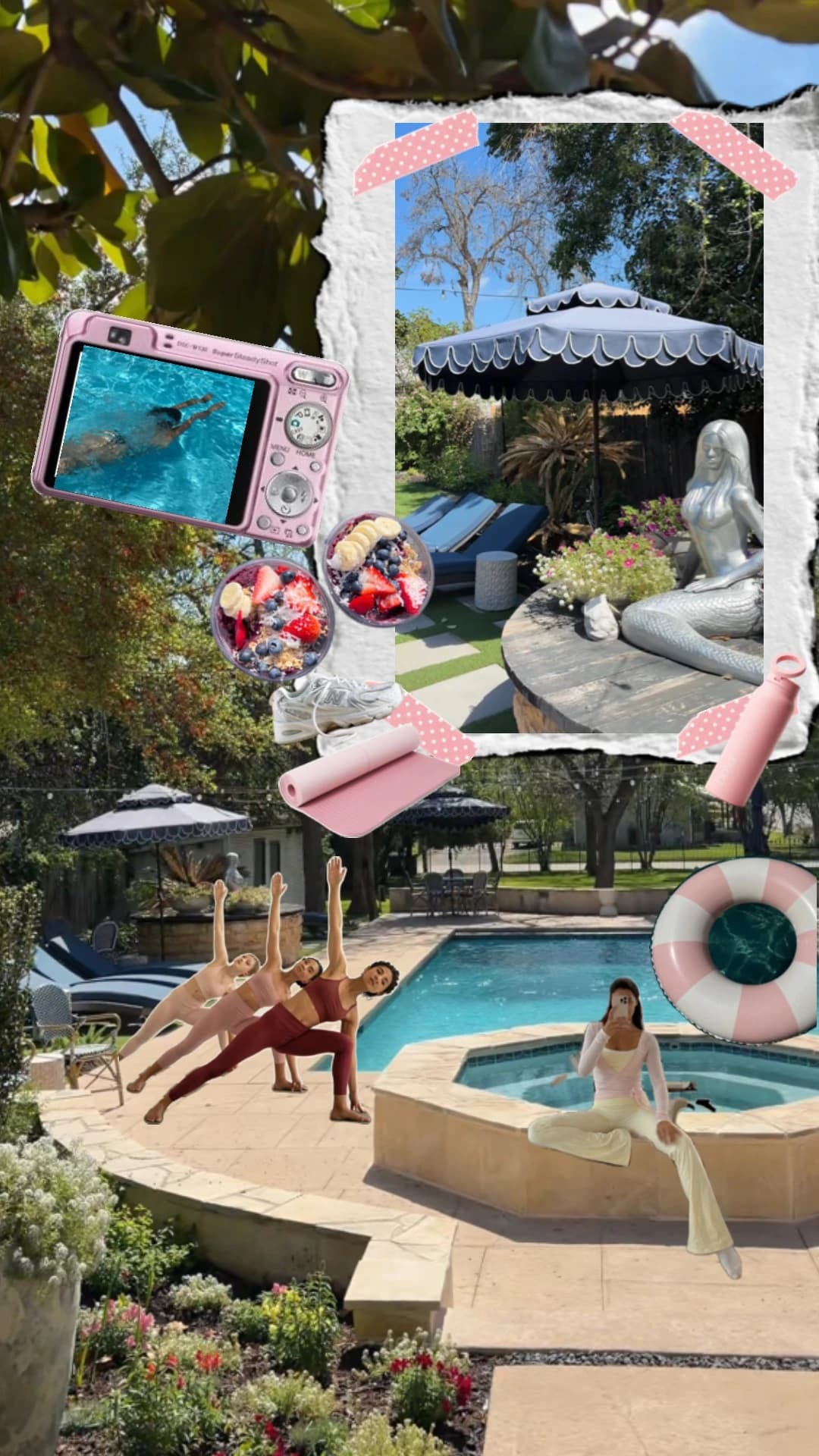 Pilates Pool Party & Açaí at Sophie Gast Haus hosted by Hot Girls Fitness Club — swimming in New Braunfels