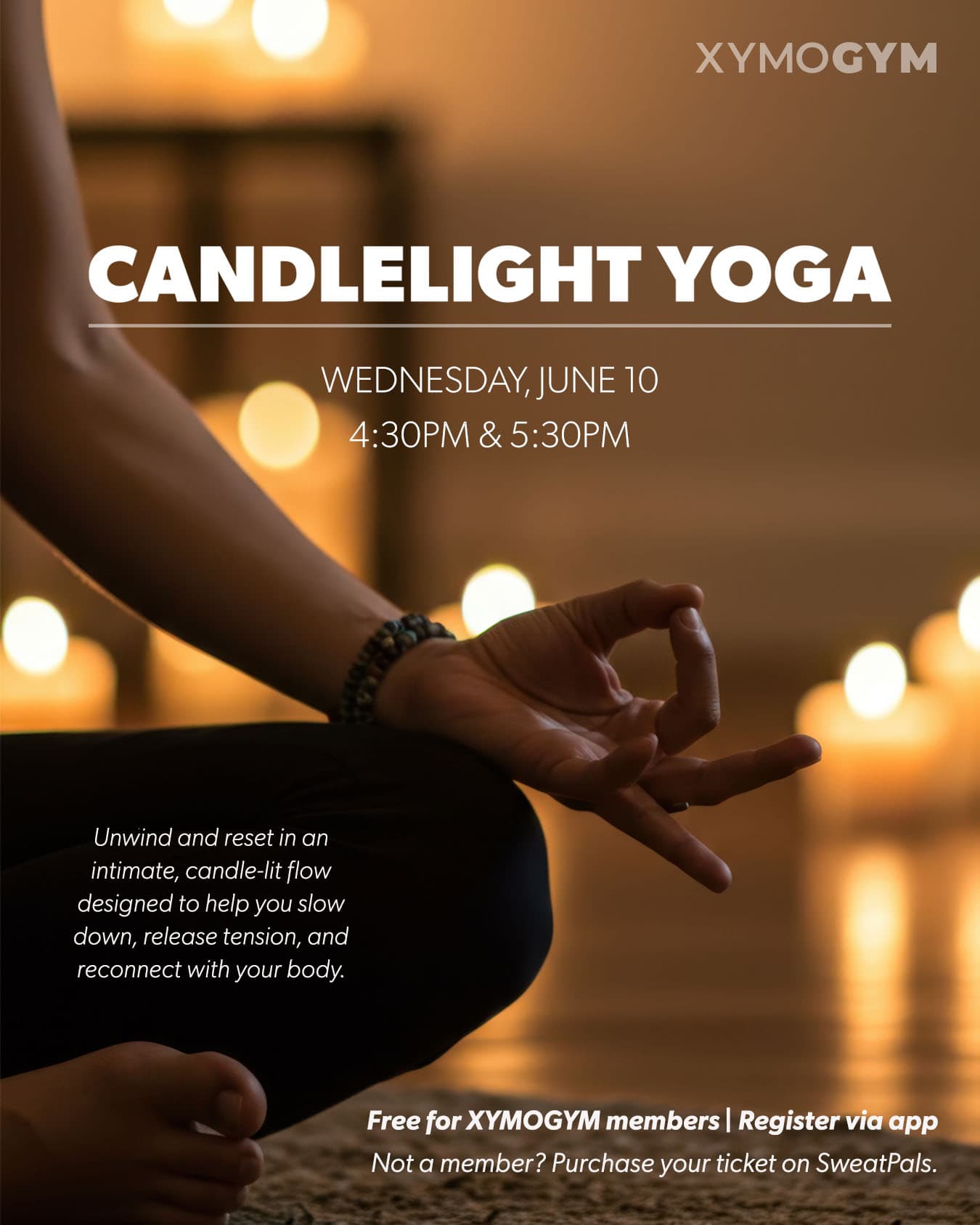 Candlelight Yoga hosted by XYMOGYM — social events in Orlando