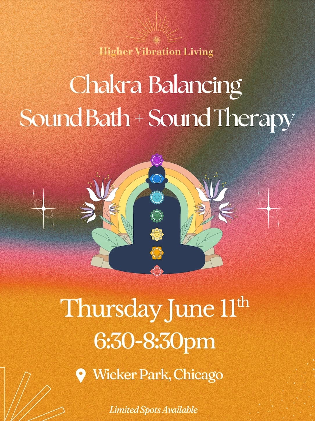 Chakra Balancing Sound Bath + Sound Therapy  hosted by Higher Vibration Living — social events in Chicago