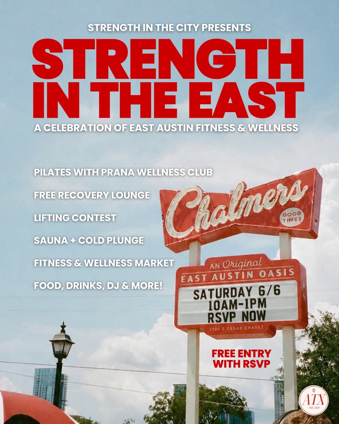 STRENGTH in the East: Celebration of East ATX Fitness & Wellness hosted by STRENGTH IN THE CITY Austin — fitness events in Austin