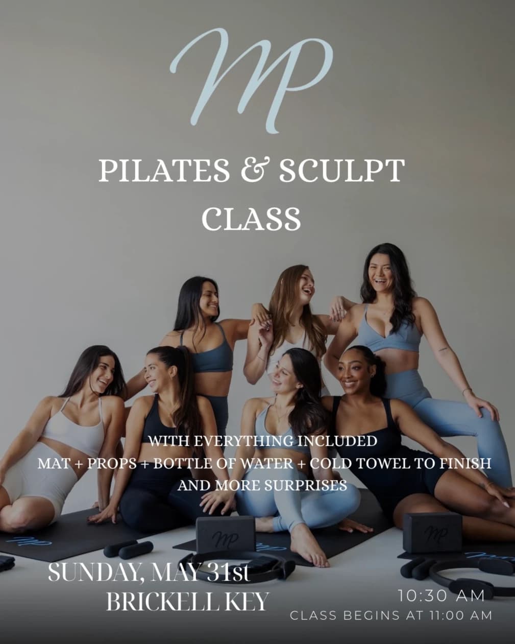MP Pilates & Sculpt Class🩵 hosted by Mariangel Porras — fitness events in Miami