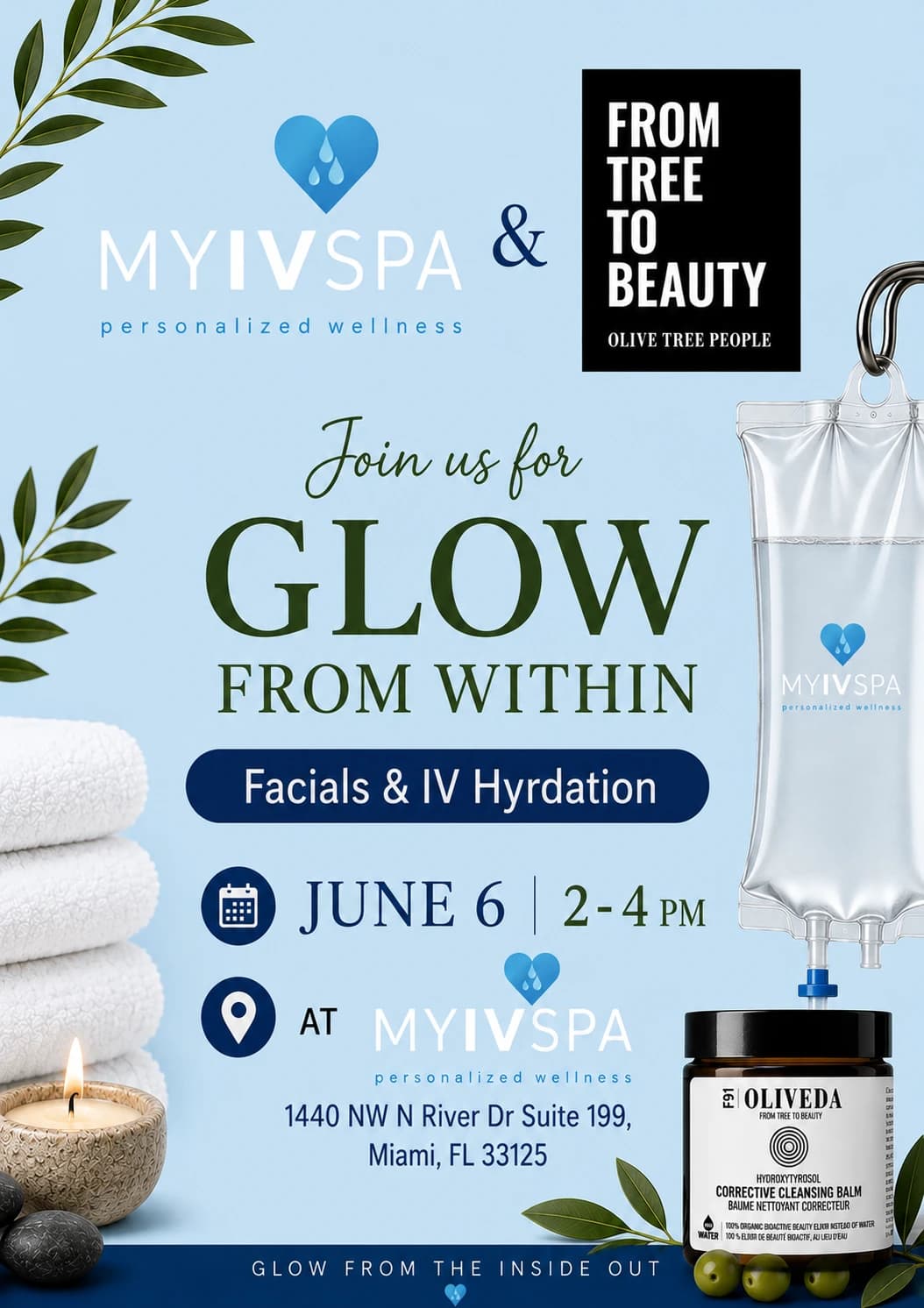 Glow from Within hosted by Waterless Wellness — workshops in Miami Beach