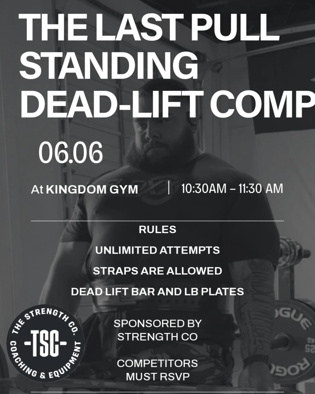 LAST PULL STANDING DEADLIFT EVENT hosted by Kingdom gym — competitions in El Paso
