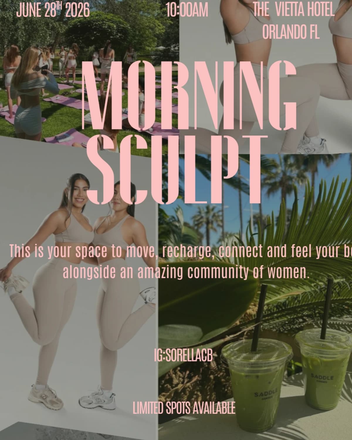 MORNING SCUPLT hosted by Sorella club — fitness events in Orlando