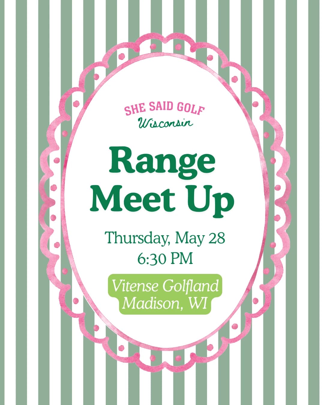 May Range Meet Up hosted by She Said Golf Wisconsin — golf in Madison