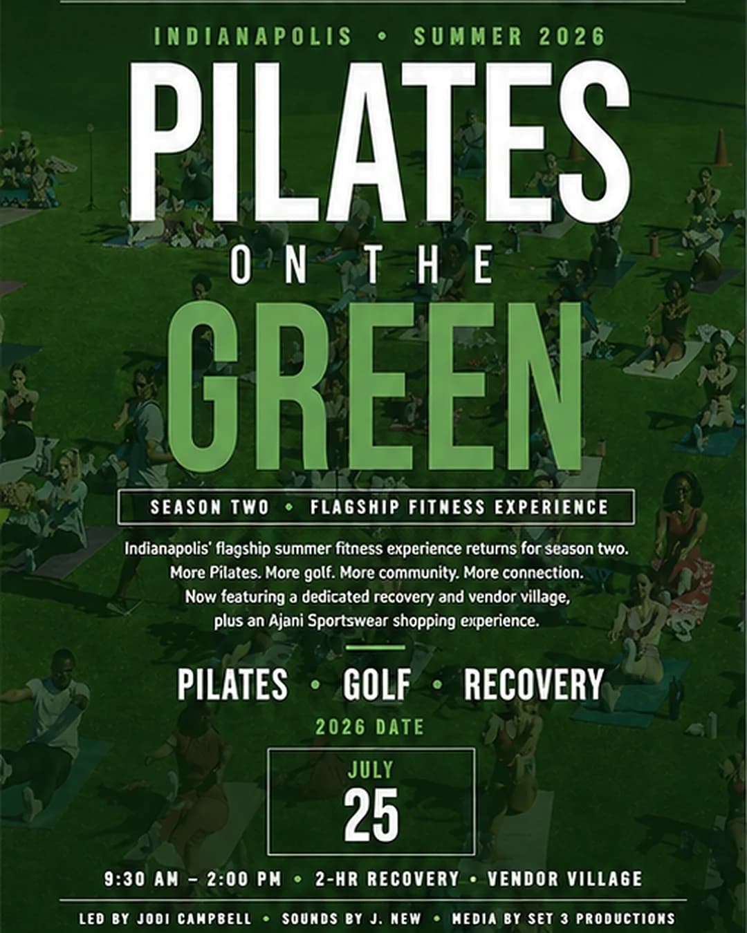 Pilates On The Green July 25th  hosted by AJANI ACTIVE — golf in Indianapolis