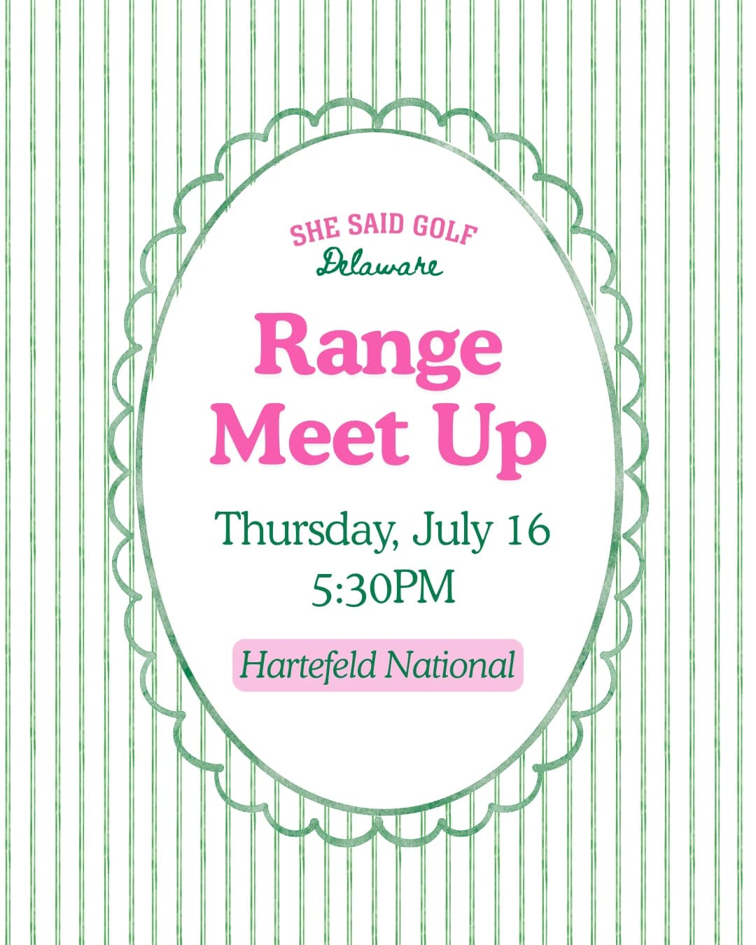 July Range Meet Up hosted by She Said Golf Delaware — team sports in Avondale