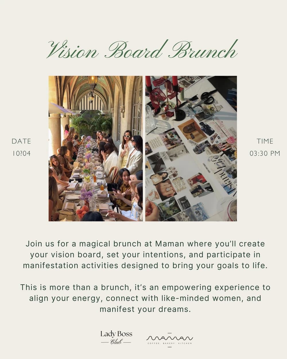 Vision Board Brunch hosted by Lady Boss Club LLC — workshops in Miami Beach