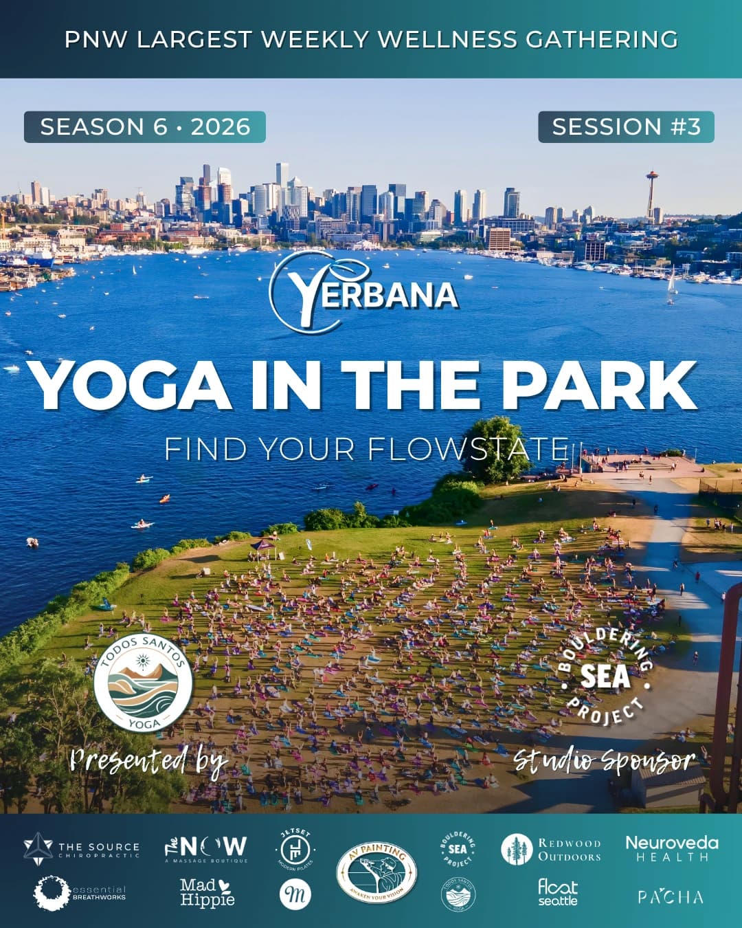 Yerbana Yoga In The Park - 2026 hosted by YERBANA — wellness events in Seattle