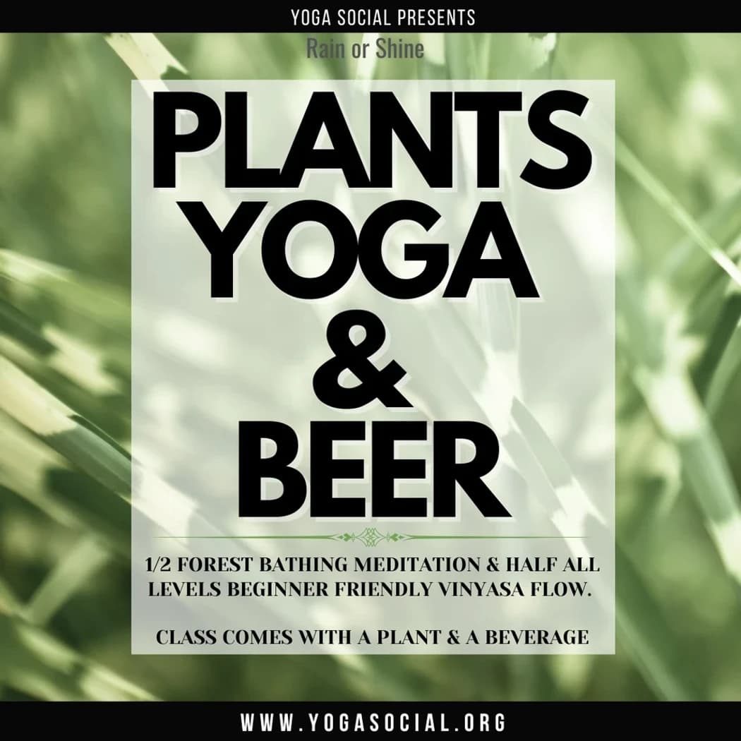 Plants, Yoga & Beer at Bierstadt Lagerhaus | Denver, CO hosted by Denver Yoga Social — yoga classes in Denver