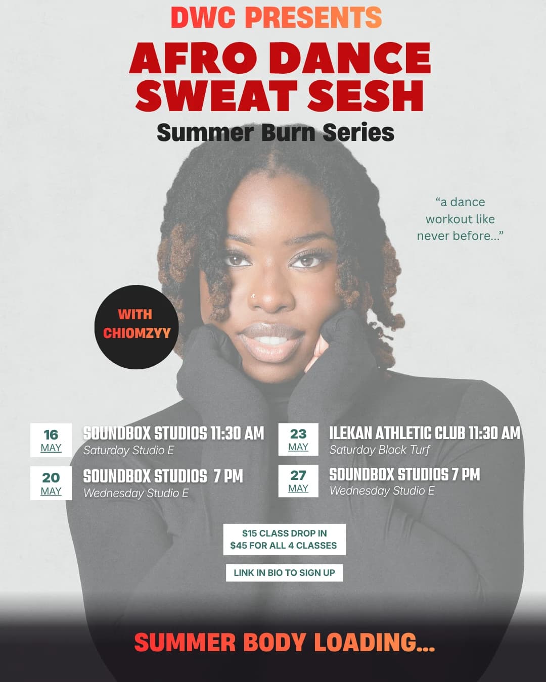 Afro Dance Sweat Sesh🔥: Summer Body Loading Series  hosted by DWC Community — fitness events in Houston