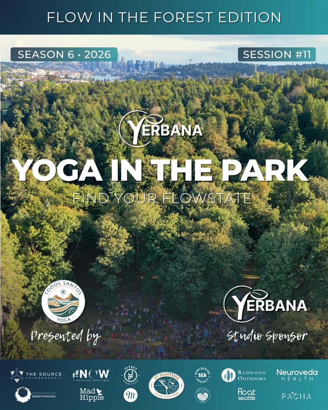 Yerbana Yoga In The Park - FLOW IN THE FOREST 2026 hosted by YERBANA — yoga classes in Seattle