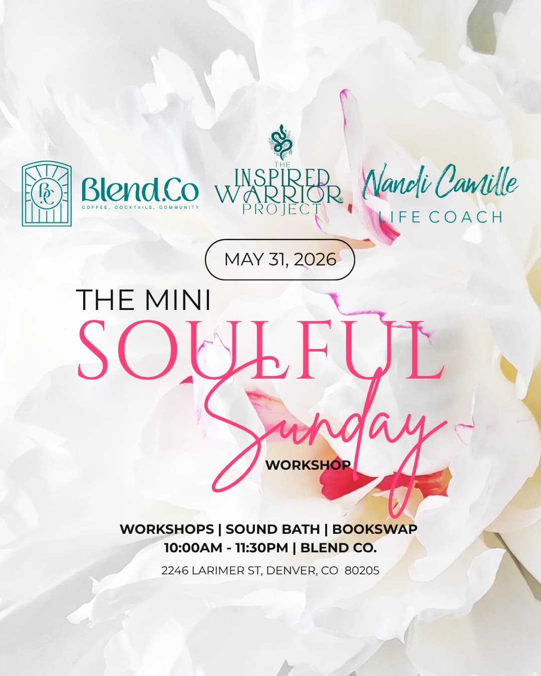 The Mini Soulful Sunday Workshop hosted by Inspired Warrior Project  — workshops in Denver