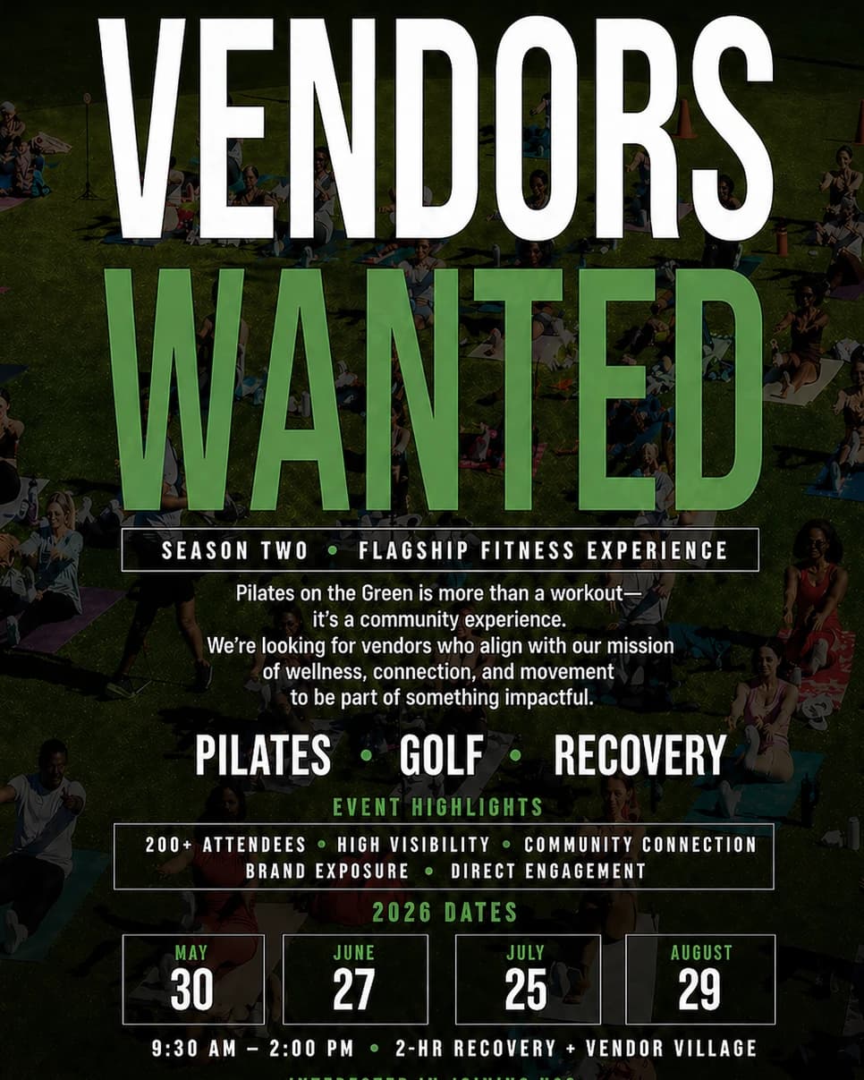 Pilates on the Green Vendor Space hosted by AJANI ACTIVE — pilates classes in Indianapolis