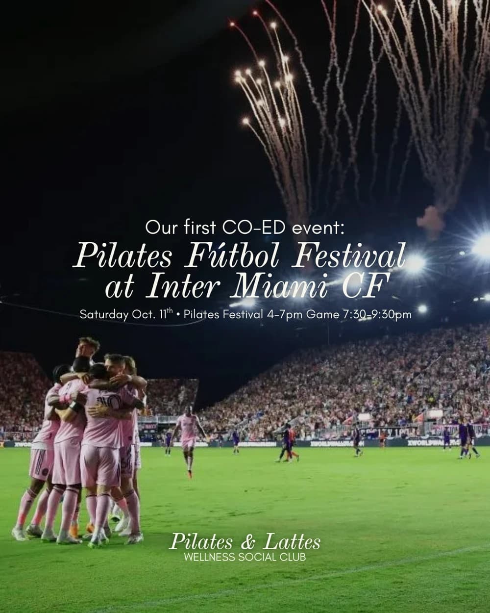 Pilates & Fútbol Festival: The Watch Party ⚽🧘‍♀️ (co-ed) hosted by Pilates & Lattes Club — social events in Miami