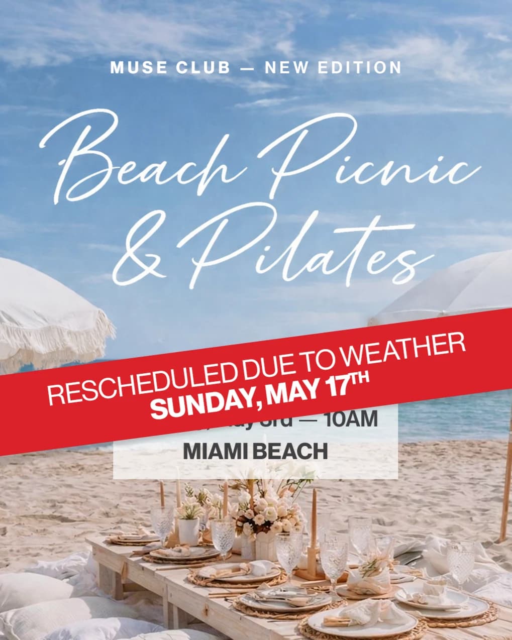 Beach Picnic & Pilates hosted by Muse Club — pilates classes in Miami