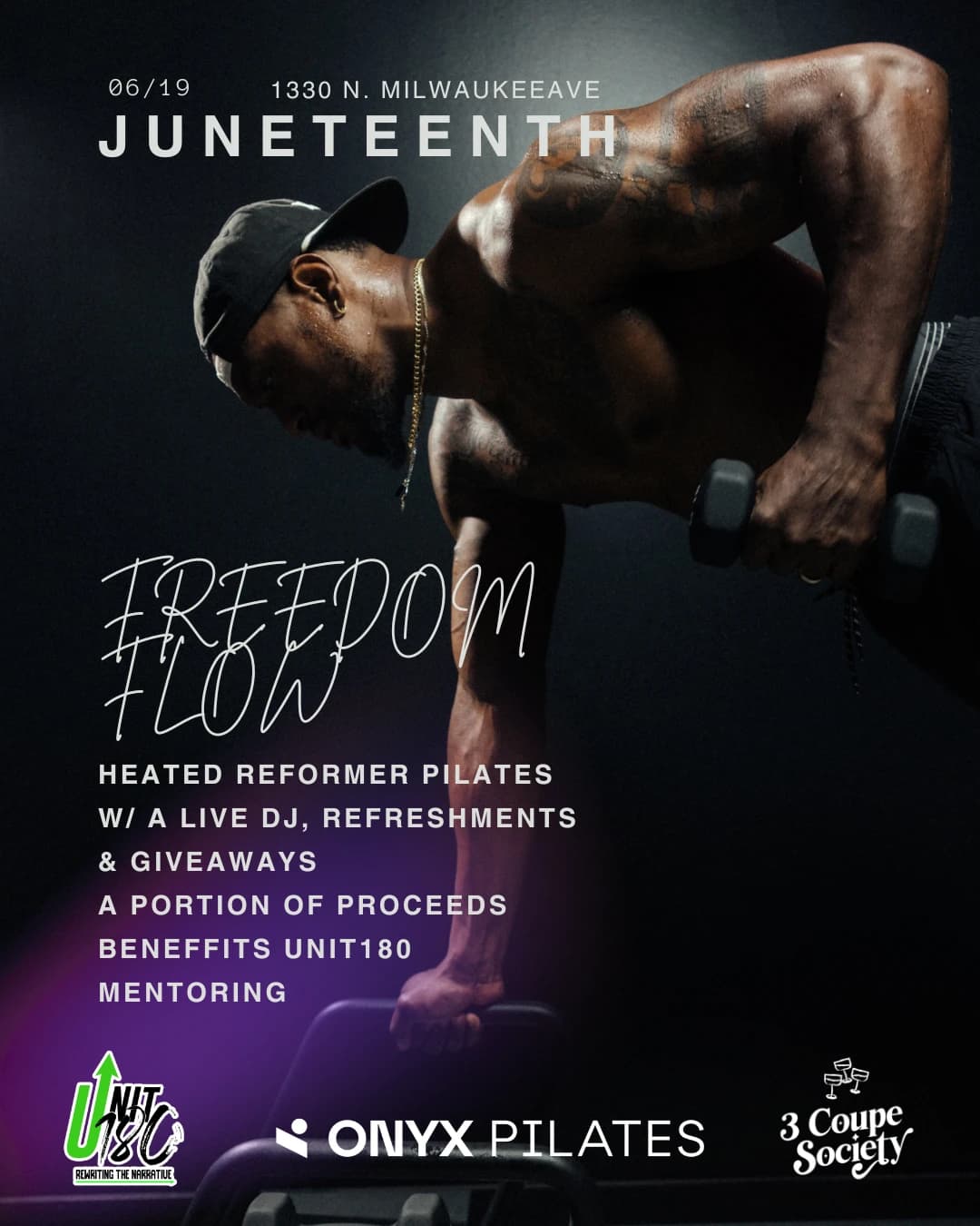 Freedom Flows | A Juneteenth Reformer Pilates Experience hosted by ONYX Pilates  — fitness events in Chicago