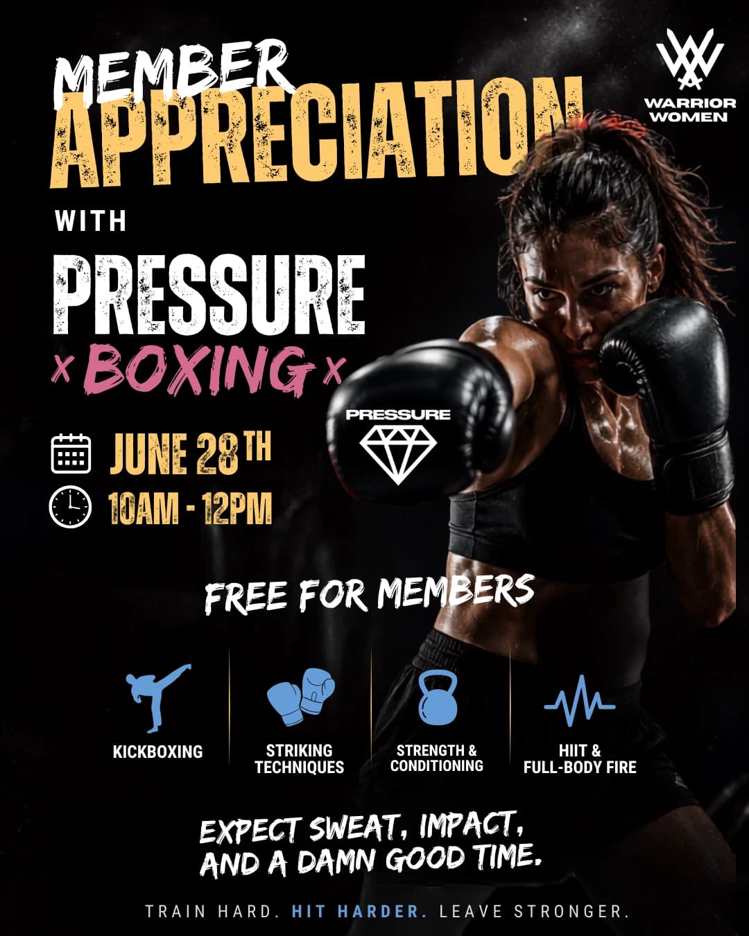 Member Appreciation with Pressure Boxing hosted by Warrior Women ATX — fitness events in Austin