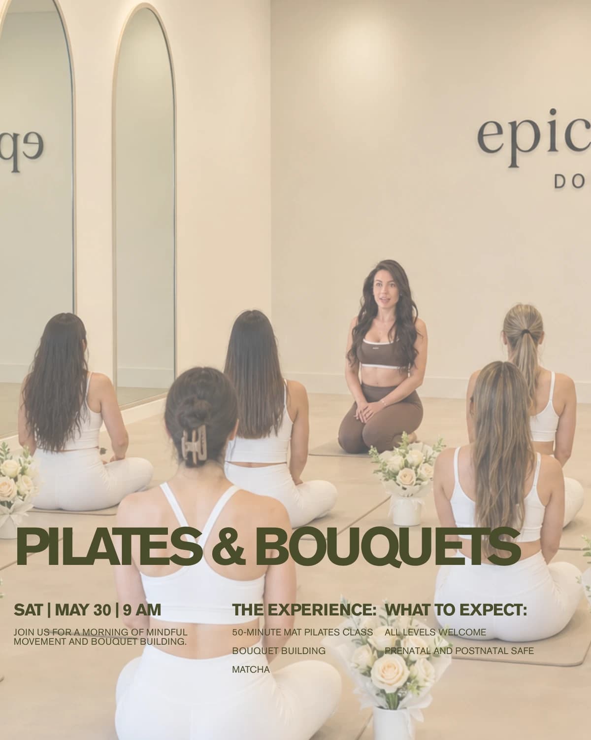 Pilates & Bouquets  hosted by Aurahause — pilates classes in Miami