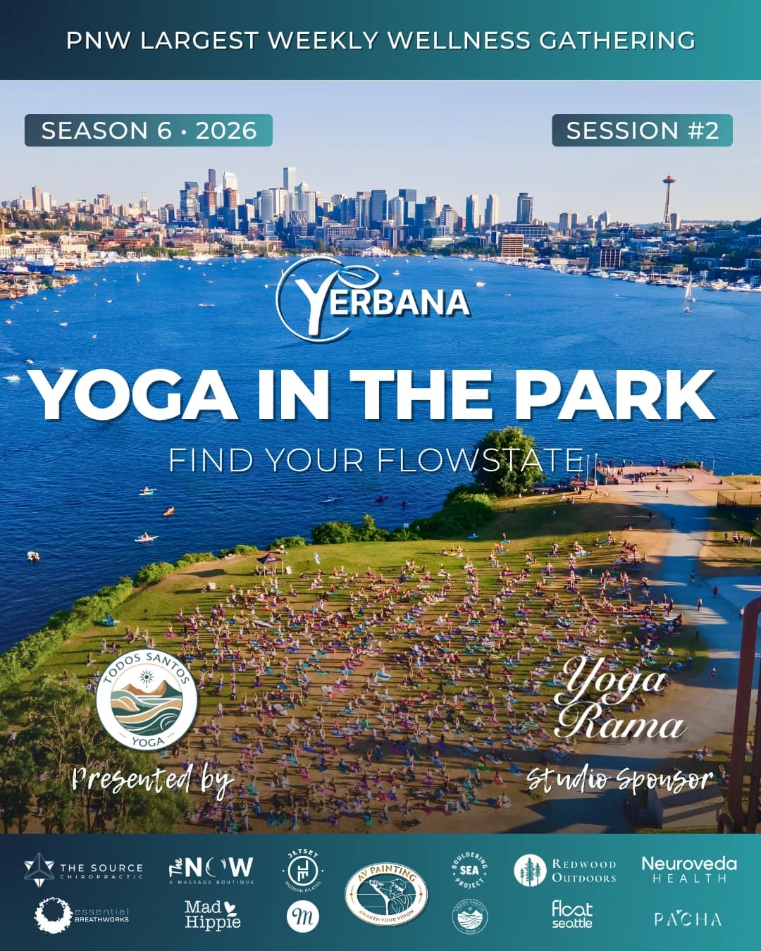 Yerbana Yoga In The Park - 2026 hosted by YERBANA — yoga classes in Seattle