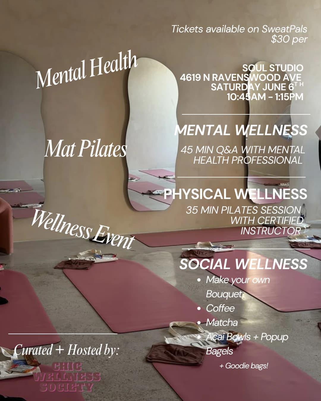 Mental Health & Mat Pilates hosted by Chic Wellness Society — workshops in Chicago