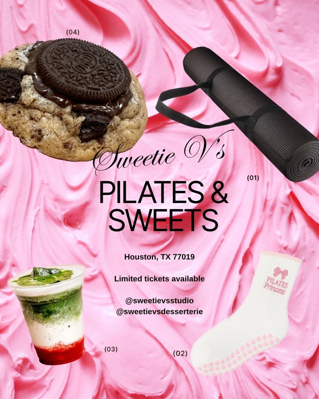 Pilates & Sweets  hosted by Sweetie V's Desserterie/Studio — pilates classes in Houston