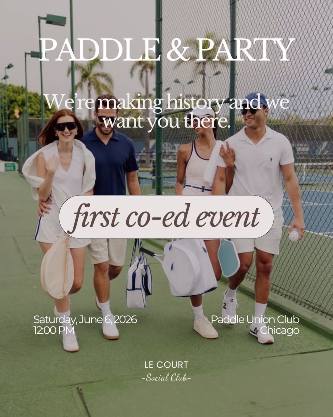 PADDLE & PARTY  hosted by Le court social club  — social events in Chicago
