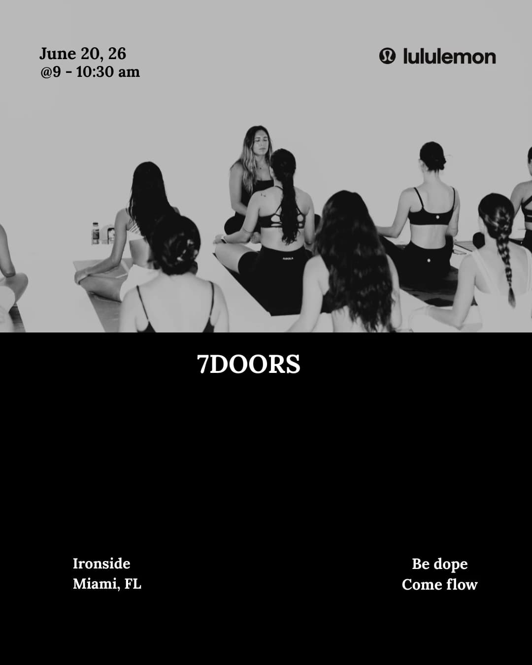 7DOORS x International Yoga Day hosted by tatiana gutierrez’s community — fitness events in Miami