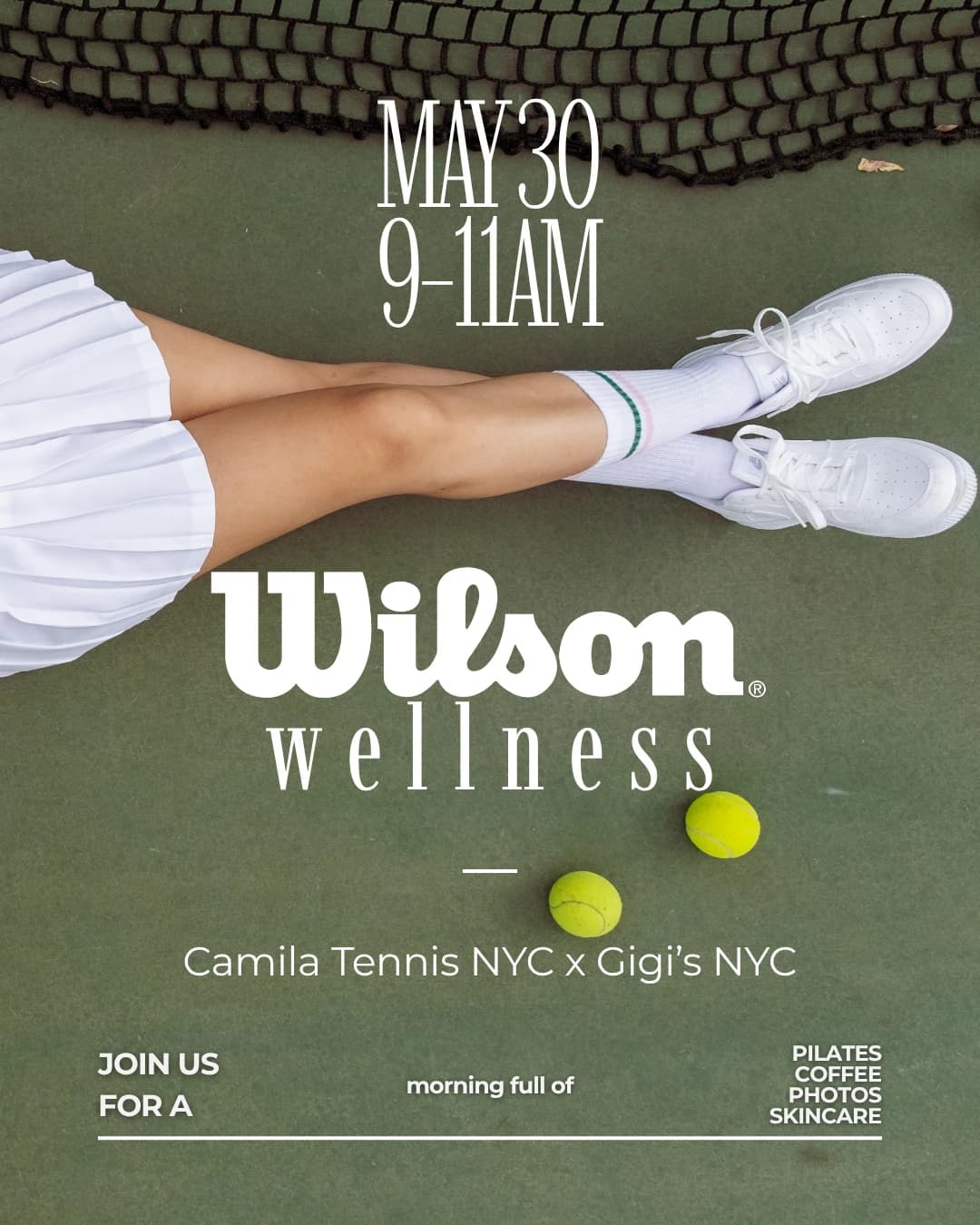 Wilson Wellness  hosted by Camila Tennis NYC — wellness events in New York