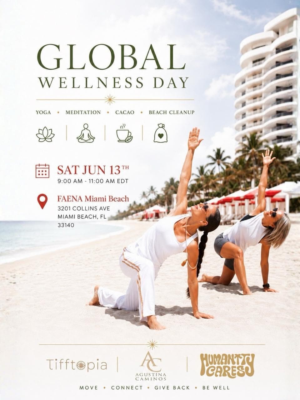 Global Wellness Day hosted by Earthside Collective  — yoga classes in Miami Beach