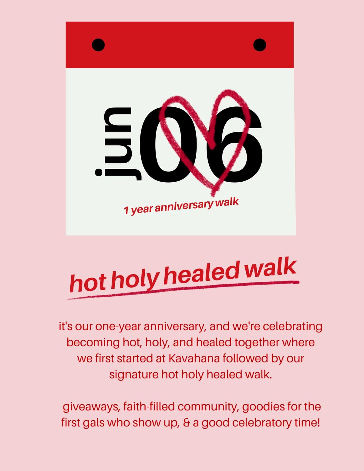 hot holy healed walk (1 year anniversary celebration) hosted by hot holy healed — run clubs in Santa Monica
