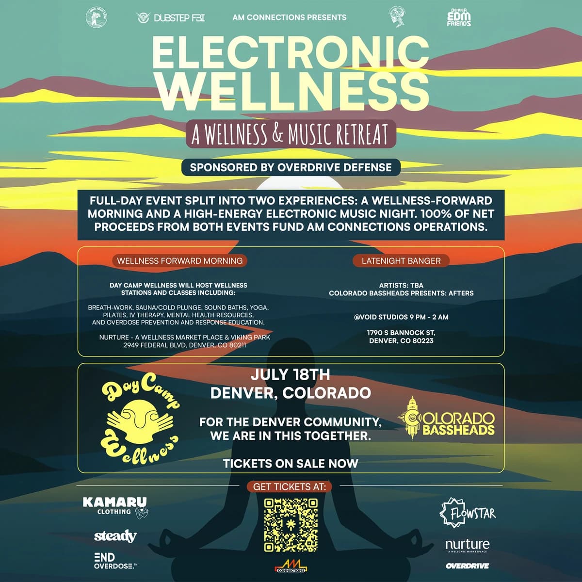 ELECTRONIC WELLNESS DENVER: SPONSORED BY OVERDRIVE DEFENSE hosted by DayCamp Wellness — wellness events in Denver