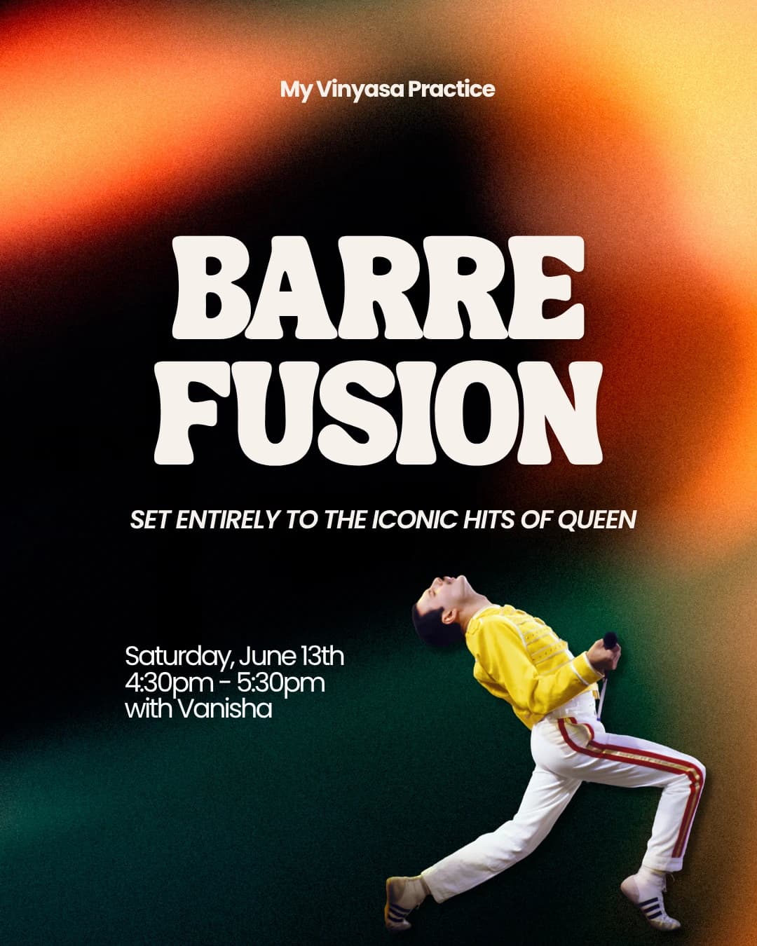 Barre Fusion: Queen’s Greatest Hits hosted by My Vinyasa Practice — fitness events in Austin