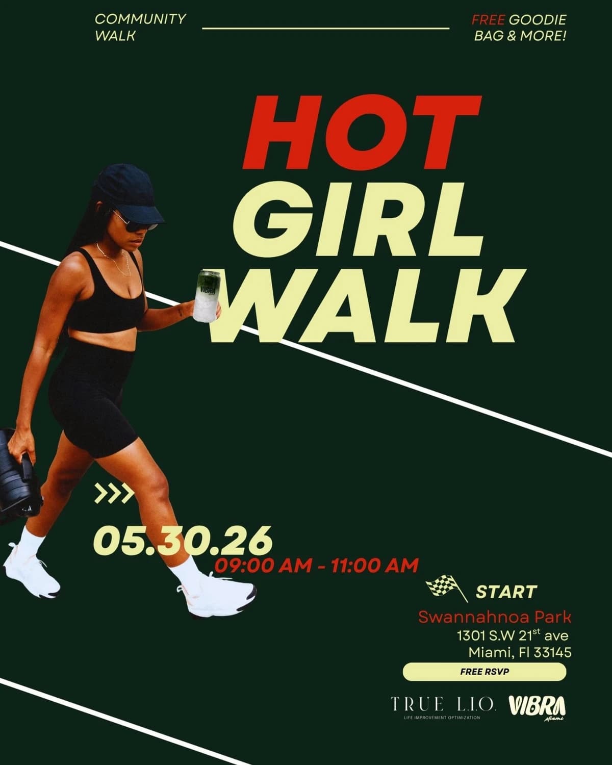 HOT GIRL WALK  hosted by Vibra.miami — wellness events in Miami