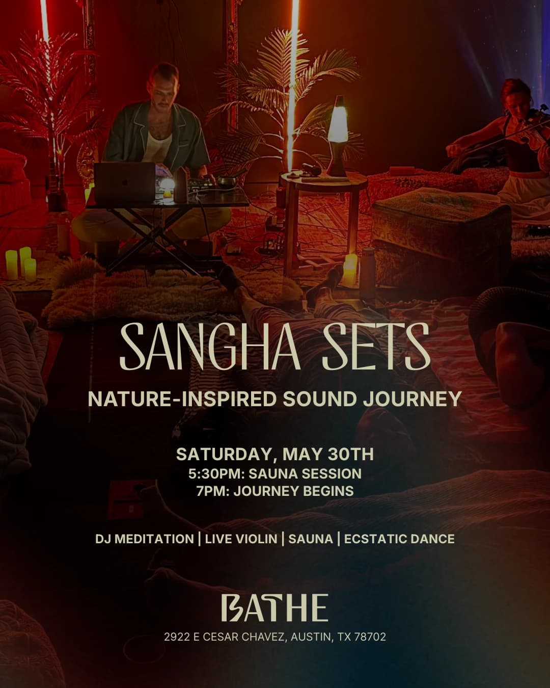 Sangha Sets at Bathe hosted by BATHE — wellness events in Austin