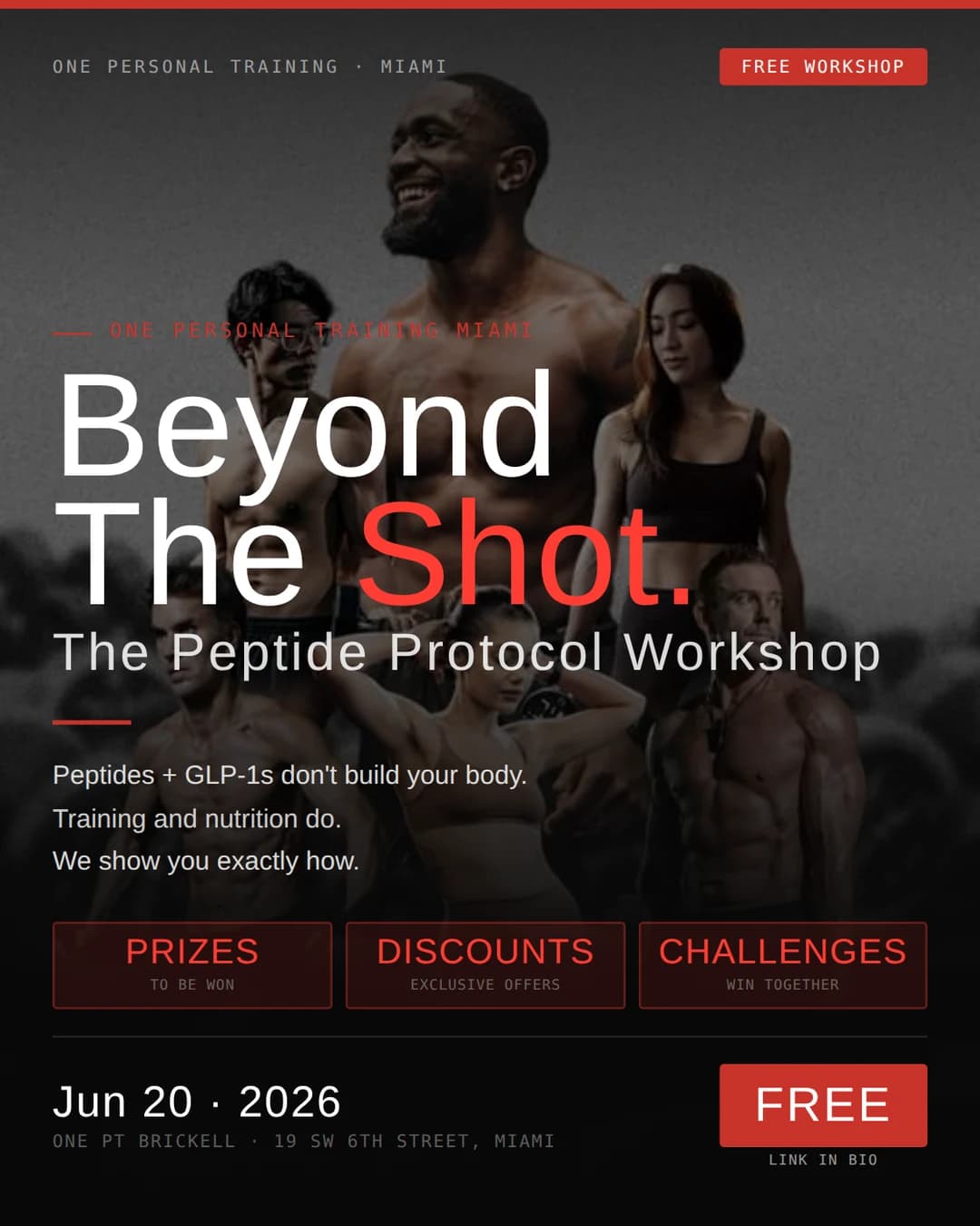BEYOND THE SHOT hosted by ONEPT.USA — fitness events in Miami