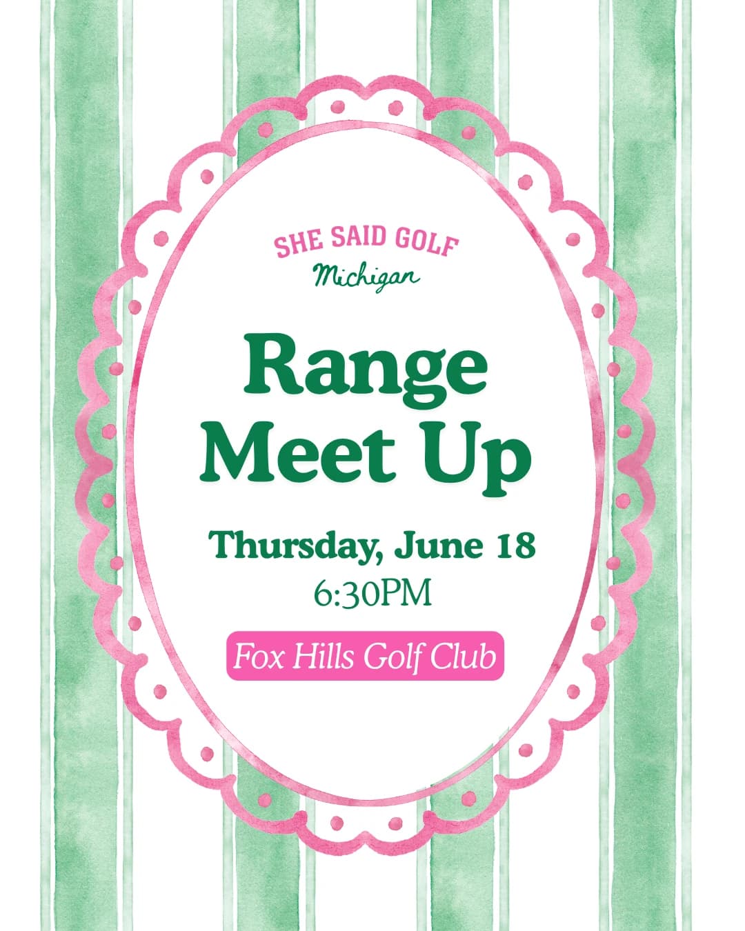 June Range Meet Up hosted by She Said Golf Michigan — golf in Plymouth
